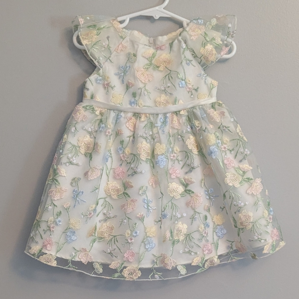 Rare Editions Pastel Floral Dress